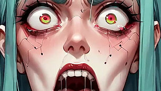 Turquoise Cracks: Nipple Stretching Bliss