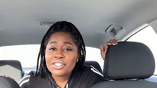 CAR CUM BEFORE BESTIE COMES BACK