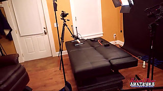 Lexxie Rides The Fuck Machine Dildo With Her Big Tits Exposed Fully!