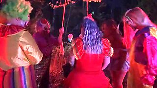 Freaky Clown Party with EdgesOfReality - Big Tits Outdoor Fetish Group Sex
