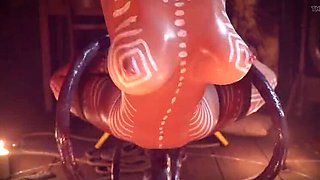 Lara Croft Bondage Fucked Hard by Monster - Hentai 3D Animation Sex