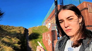GETS NAUGHTY WITH A LUSH AT AN ABANDONED BUNKER