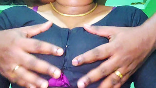 Indian aunty scared after seeing big dick husband