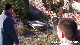 Leslie Fox and Savanah Andrea group sex with anal