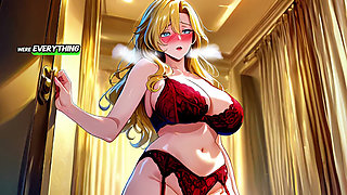 Married French Blonde MILF Seduced in Fitting Room - Ai Animation