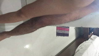 Boss and secretary. Old young. Boss fucked young secretary and cum twice. Handjob cock. Masturbation