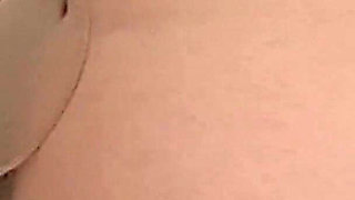 Brunette likes cumshot on her pussy