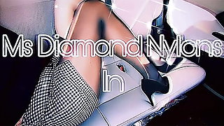 MissyNylonLeggs - Pantyhose Car Teasing (pt. 1)