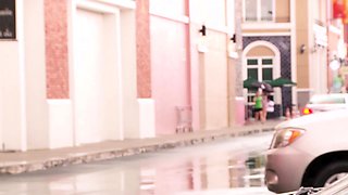 Thai amateur teen picked up for hard sex