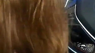 Risky BBC Blowjob in the Car