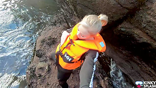 Bright Orange Helly Hansen Life Jacket Strap Play