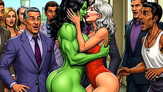 She-hulk Slut Not a Day Without Fucking. Big Compilation Cartoon