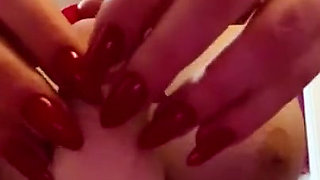 Dildo Enters Between My Breasts and Suck