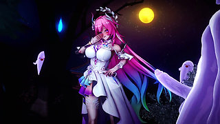 Honkai Star Rail - Cyrene Fucked and Creampied by a Halloween Ghost - 3D Hentai Animations