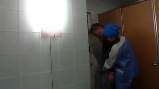 Asian toilet attendant enters the wrong part1