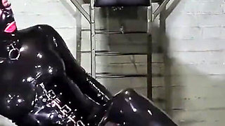 Fucking her gimp in the bunker