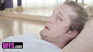 Yoga Girls Alex Blake And Maddie Winters Suck One Cock And Enjoy Threesome Sex