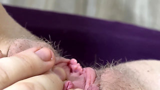 Busty Blonde Fingers Herself