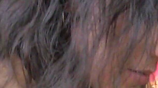 Pretty super hairy dom and sub lick pussy and pits