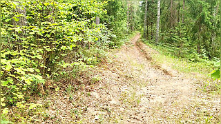 Married MILF Lagged Behind the Tourist Group and Wanted to Be Fucked Right on the Forest Path.