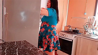 She Went to the Refrigerator and They Caught Her Fucking in the Kitchen