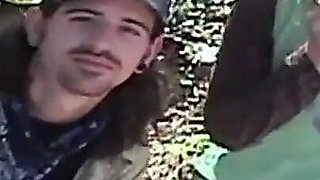 Amateur Couple Fucks Hard in the Woods