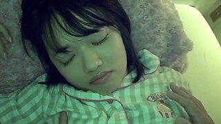 Busty japanese teen fingering on camera