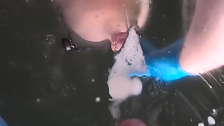 Nurse Lexi's Cum Collection POV: Ass and Tits Pressed on Glass - Handjob, Titfuck, BJ, Wild Ride and Facial