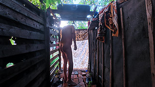 Outdoor Blowjob POV Muscular Guy