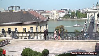 Humilated and strip naked in public