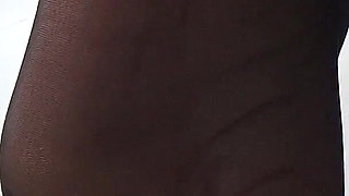 Foot Fetish Solo in Black Tights