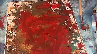 In Big Eyeglasses Asmr Acrylic Art Bloom in the Mist Part 2