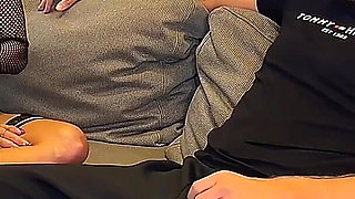 Intense and Horny in Extreme FFM Threesome - Hot Brunettes Gets Arroused and Fuck Hardcore in Missionary and Doggy Style Bts