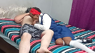 Black 18 Year Old School Girl Sucks Johnny's Cock in School Uniform