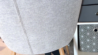 Pervy Neighbour Fucks Breeding Slut but Cums on Her Feet