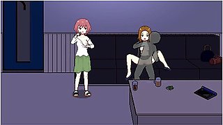 種付委員のオシコト A Clothing Saleswoman Enjoys Gymnastic Sex Stretching And Group Sex In A Karaoke Bar With Car Toon