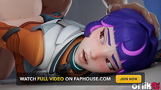 Juno Overwatch 3D - Double Penetration Tight Asshole Gangbang Gone Wrong Hardcore Animation