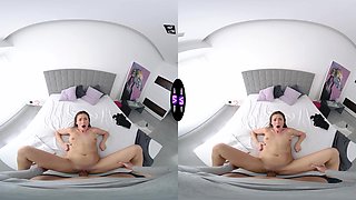 Sakura Hell rides a big cock in vr