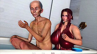 Father in law, old men, big breasts