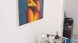 Propertysex sexy fun real estate agent with adorable Big Tits and nice feet bangs homebuyer