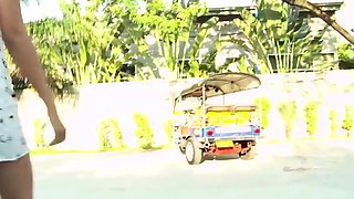 Cute Thai MILF picked up by Farang guys
