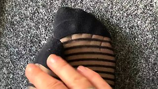 Flexible foot fetish masturbating with feet and hands