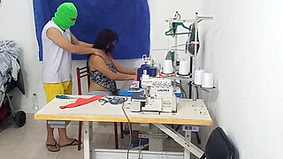 A Seamstress Has a Sensual Adventure with Her Co-worker