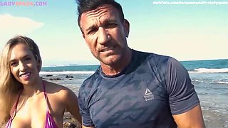 Brianna and Marco Banderas Hot Beach Sex with Onlookers Joining In