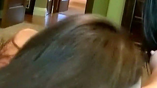 Face Riding in the Antique Bedroom - Busty Brunette Rides Her Redhead Girlfriend's Mouth