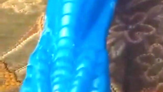 Wife Cum on Monster Dildo