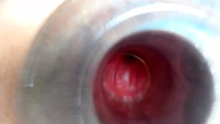 Ass gaping fetish ho toys her clit hard