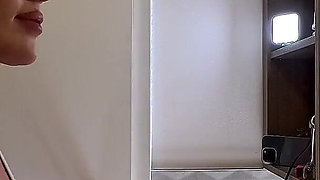 Hot Redhead Real Wife Wearing a Sexy Fishnet Stockings with a Short Miniskirt Flashes Pussy and Her Big Ass