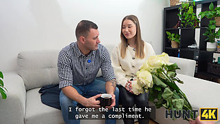 HUNT4K. Just a flower bouquet and I'll suck your cock!