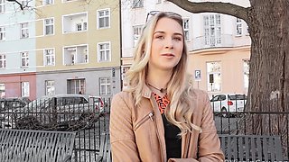 Skinny czech babe Alecia Fox rides cock in the kitchen